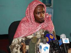 This file picture shows Bare Ali Bare, a senior military commander with Somali insurgent group of Hezbul Islam. He was shot dead by unknown gunmen in the Somali capital Mogadishu on March 9, 2010, insurgent officials confirmed. [Ismail Warsameh/Xinhua]