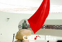 Denmark's iconic Little Mermaid statue is unveiled at the Danish pavilion at Shanghai World Expo site April 25, 2010.