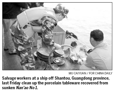 Salvage team retrieves ship's secrets