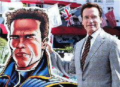 Three months after completing his second term as California governor, Arnold Schwarzenegger is making a comeback as a cartoon superhero version of himself, The Governator.