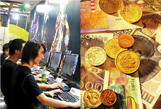 Up to 100,000 people in China and Vietnam are playing online games to gather gold and other items for sale to Western players.