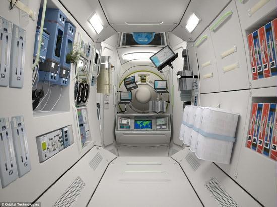 The rooms will also act as an emergency bothole for astronauts at the manned space station. 