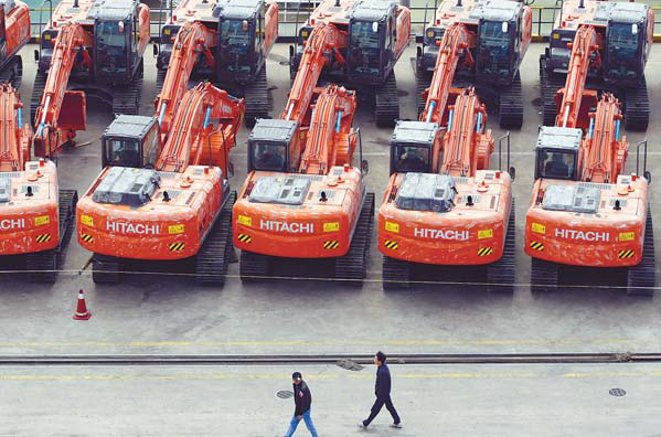 China-made cars for export at a port in Pudong district, Shanghai. Chinese auto exports to Brazil may be hit by a new tax increase from the Brazilian government.[China Daily]