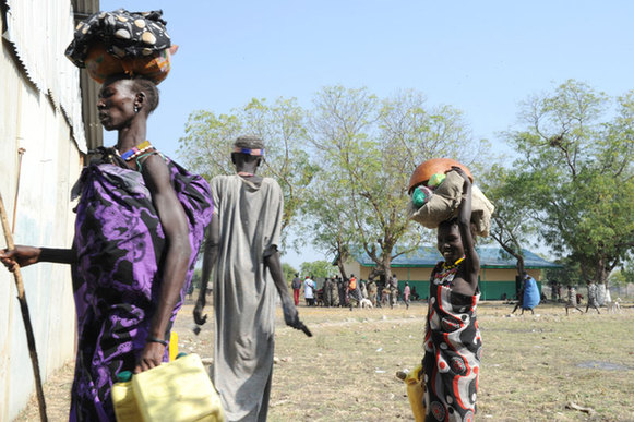 Internally displaced women in South Sudan. [Gideon Pibor/UNMISS]