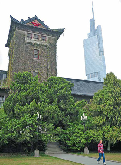 An antiquated building at Nanjiang University, which will celebrate its 110th anniversary on May 20. Zhen Huai / for China Daily